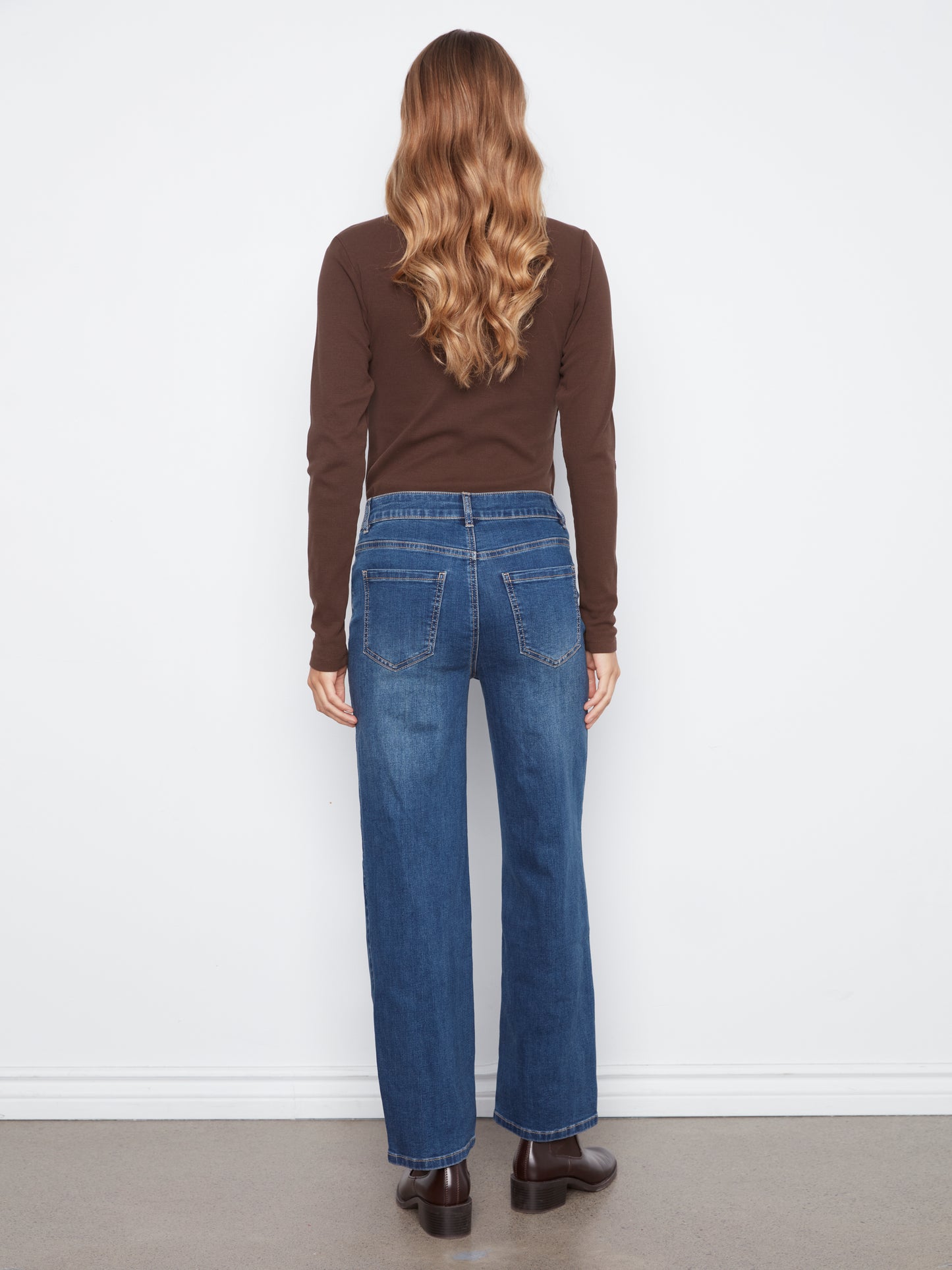 Straight Leg Pants With Corduroy and Leopard Heart Patches