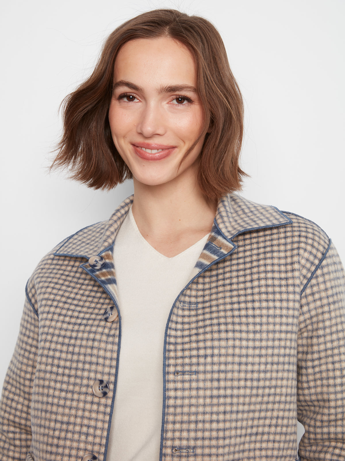 Reversible Plaid Jacket