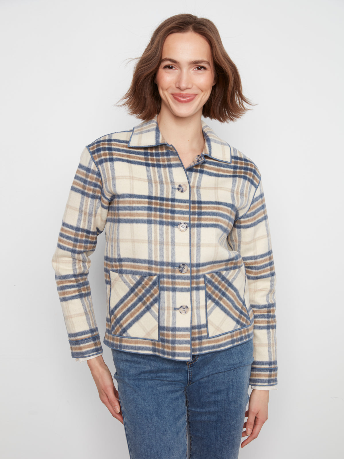 Reversible Plaid Jacket