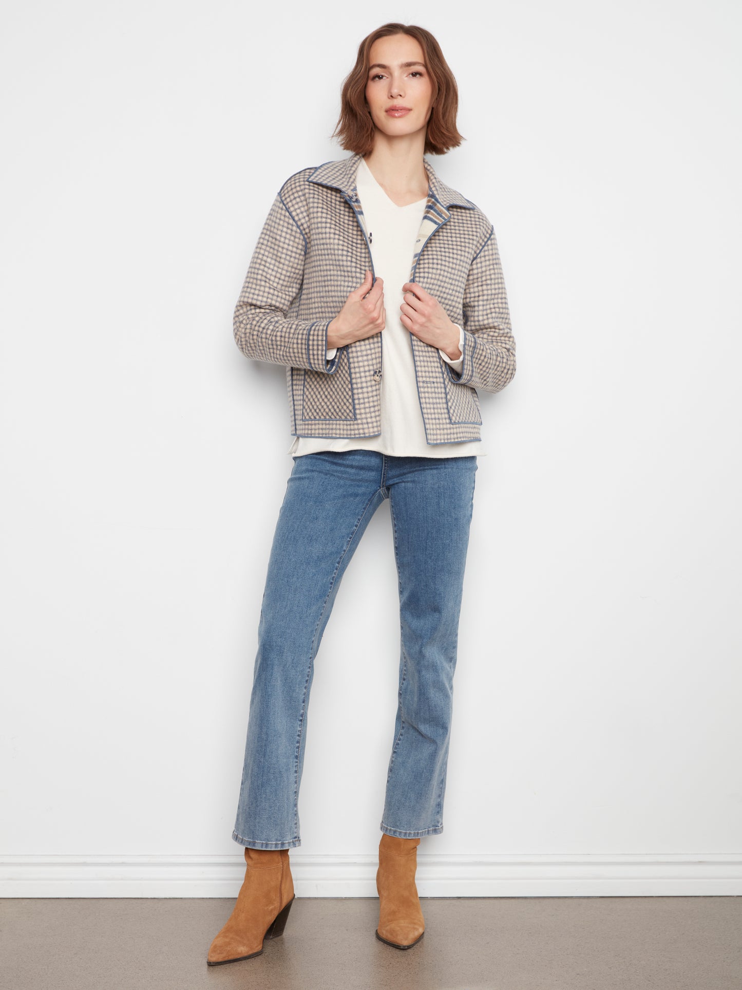 Reversible Plaid Jacket