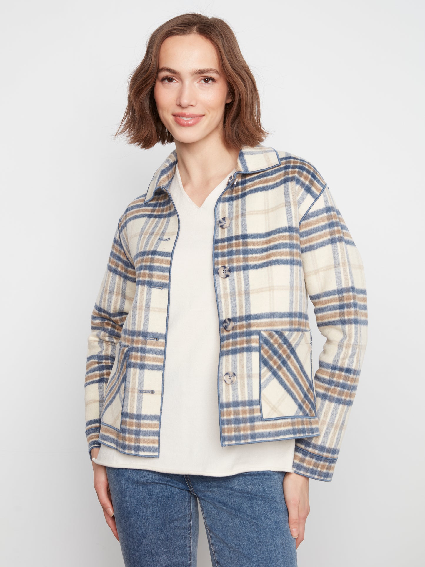 Reversible Plaid Jacket