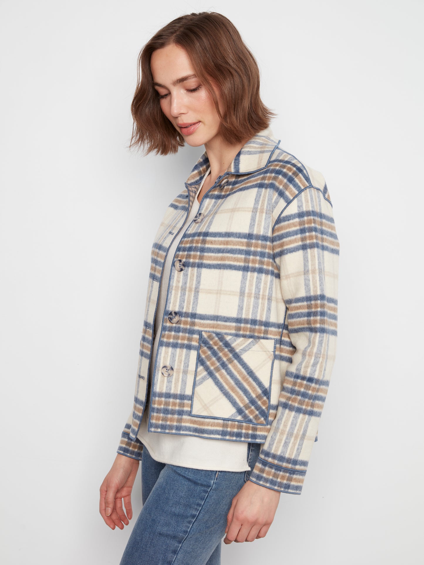 Reversible Plaid Jacket