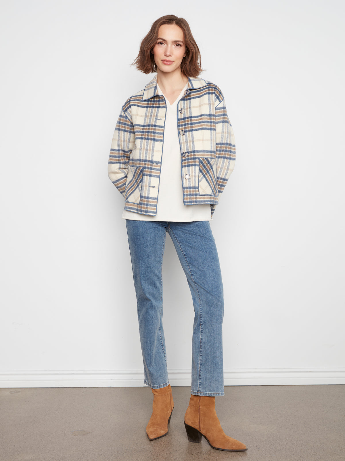 Reversible Plaid Jacket