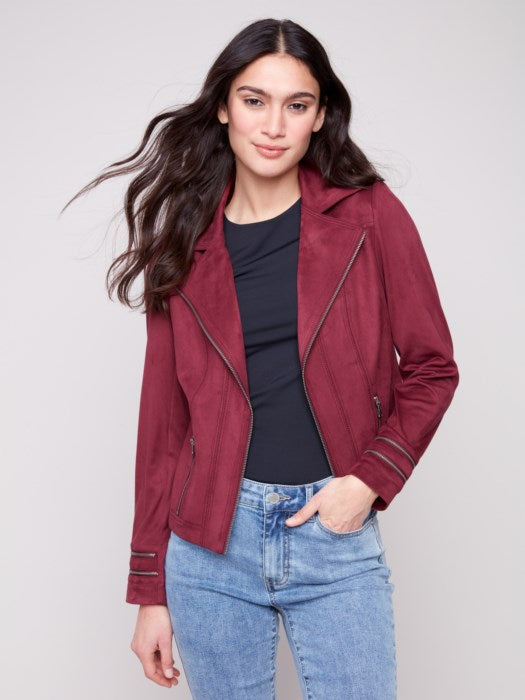 Faux Suede Jacket