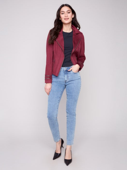 Faux Suede Jacket
