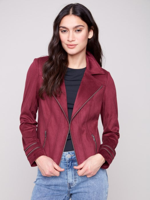 Faux Suede Jacket