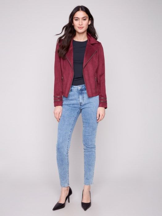 Faux Suede Jacket