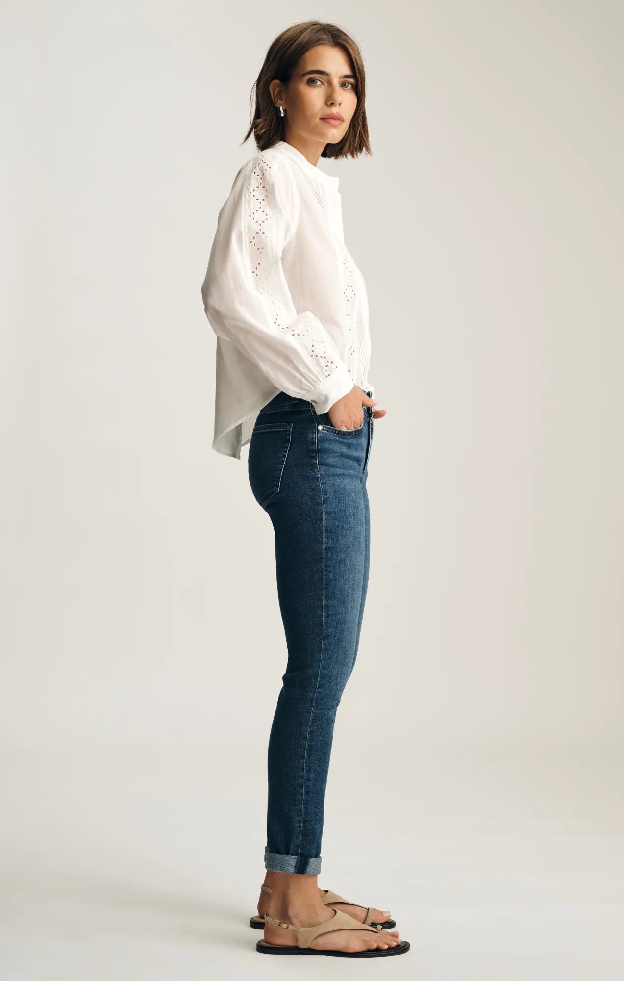 Kathleen Dark Brushed Jeans