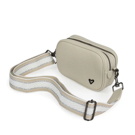 Durham Vegan Leather Crossbody Cream