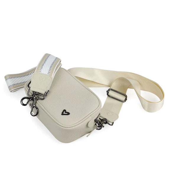 Durham Vegan Leather Crossbody Cream