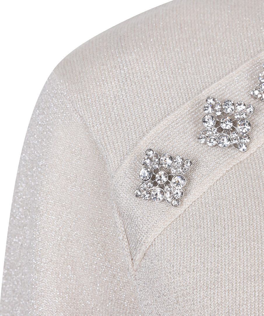 Round Neck Lurex Sweater