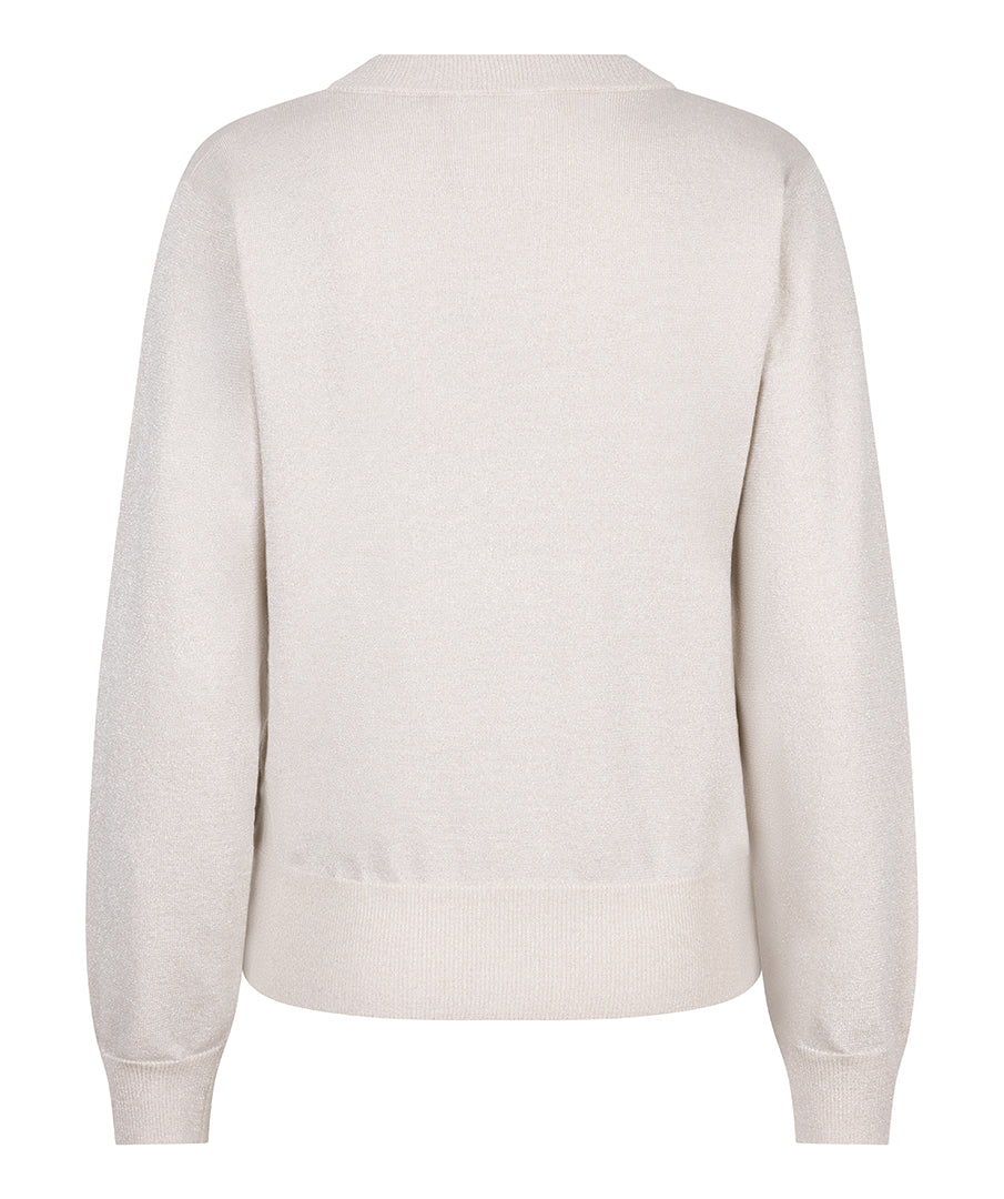 Round Neck Lurex Sweater