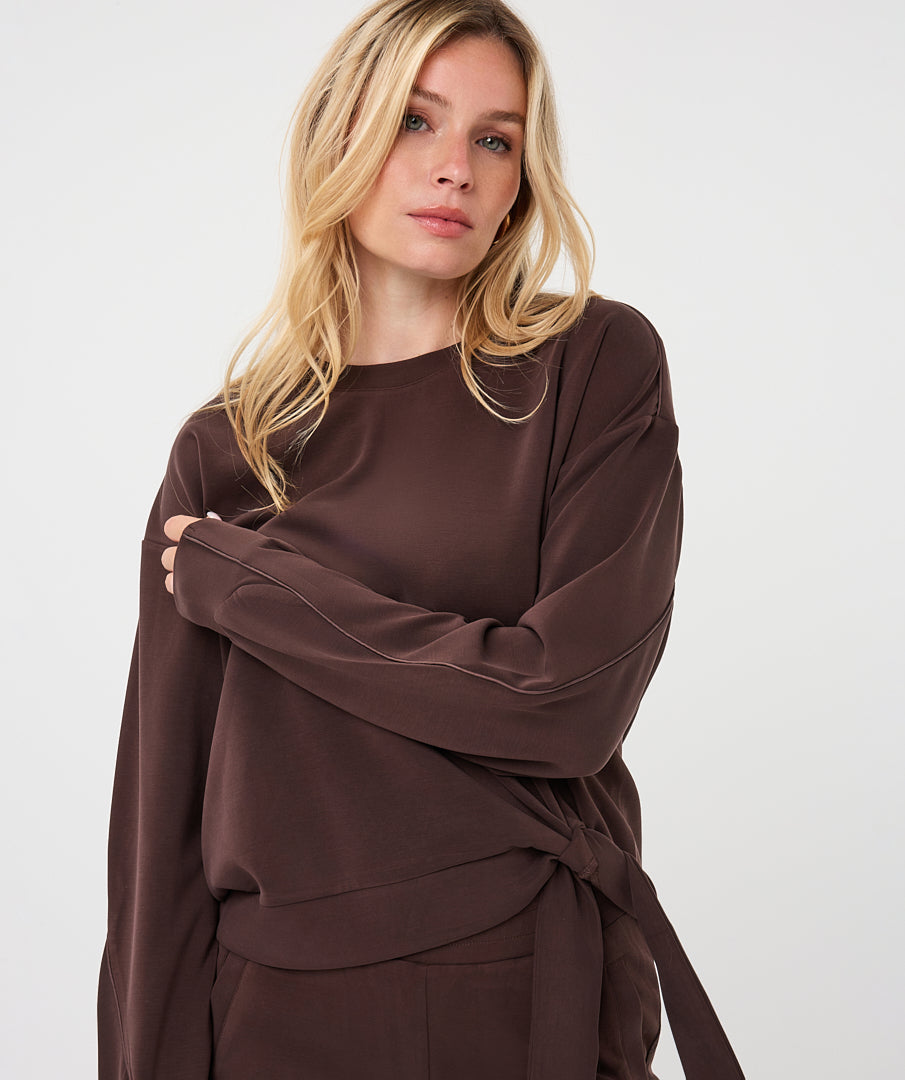 Modal Sweater Knot Detail