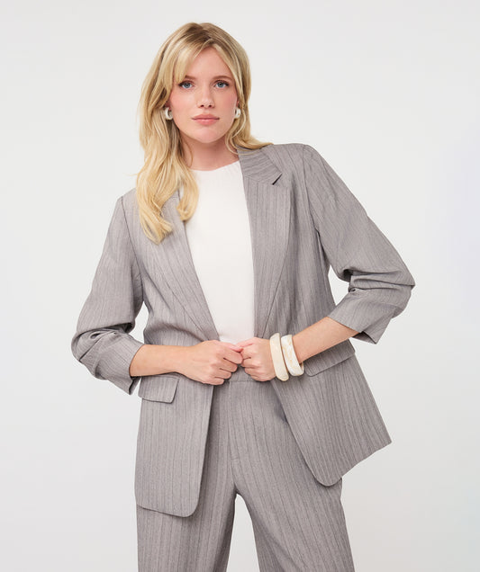 Blazer 3/4 Sleeve Herringbone