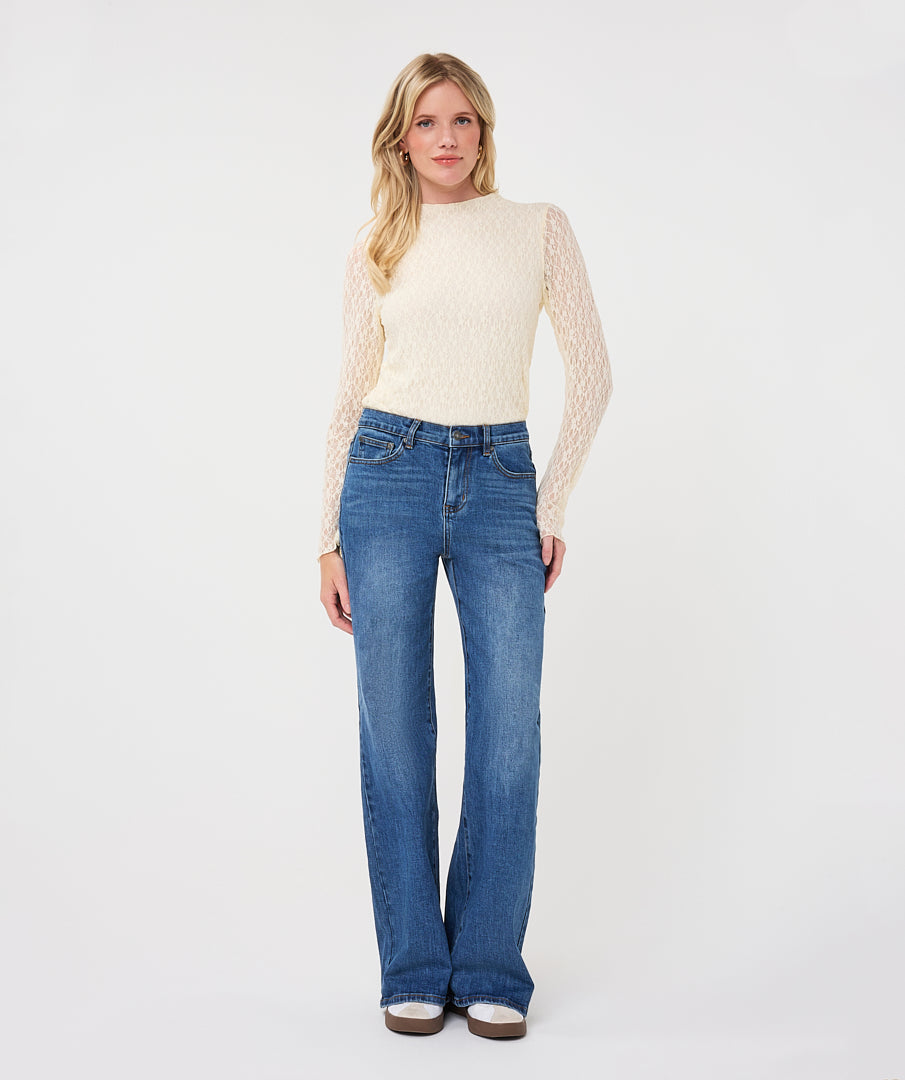 Blue Denim Wide Esqualo Jeans