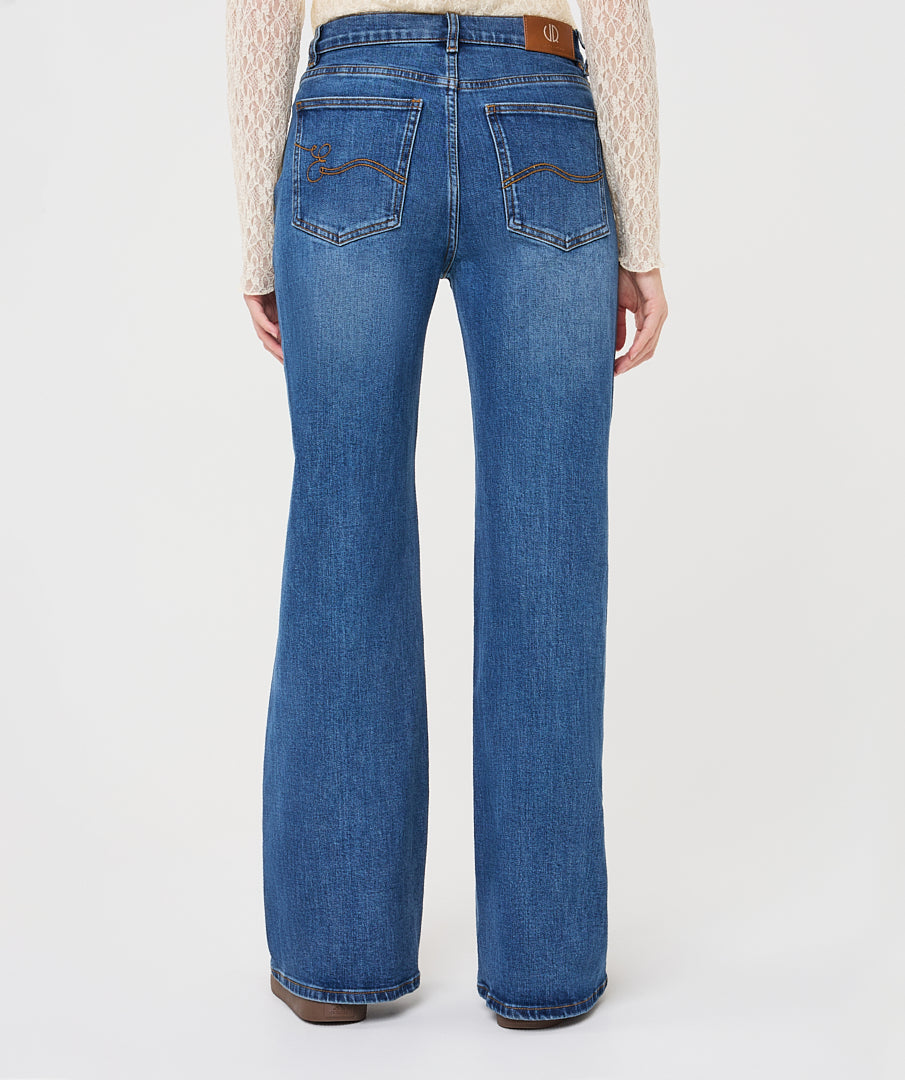 Blue Denim Wide Esqualo Jeans