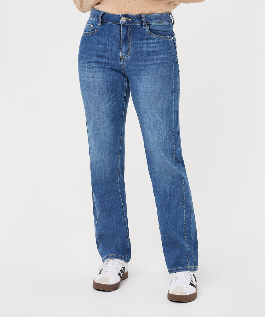 Blue Denim Straight Esqualo Jeans
