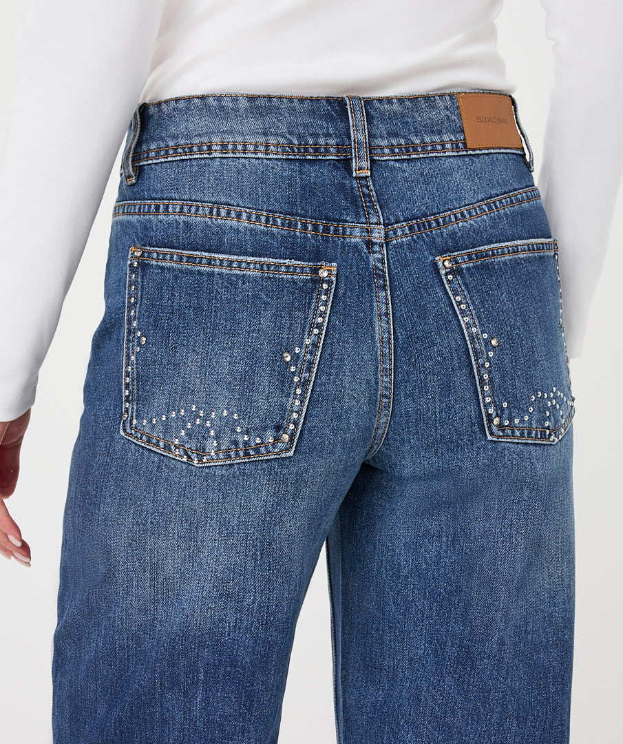 Dark Denim with Gemstones