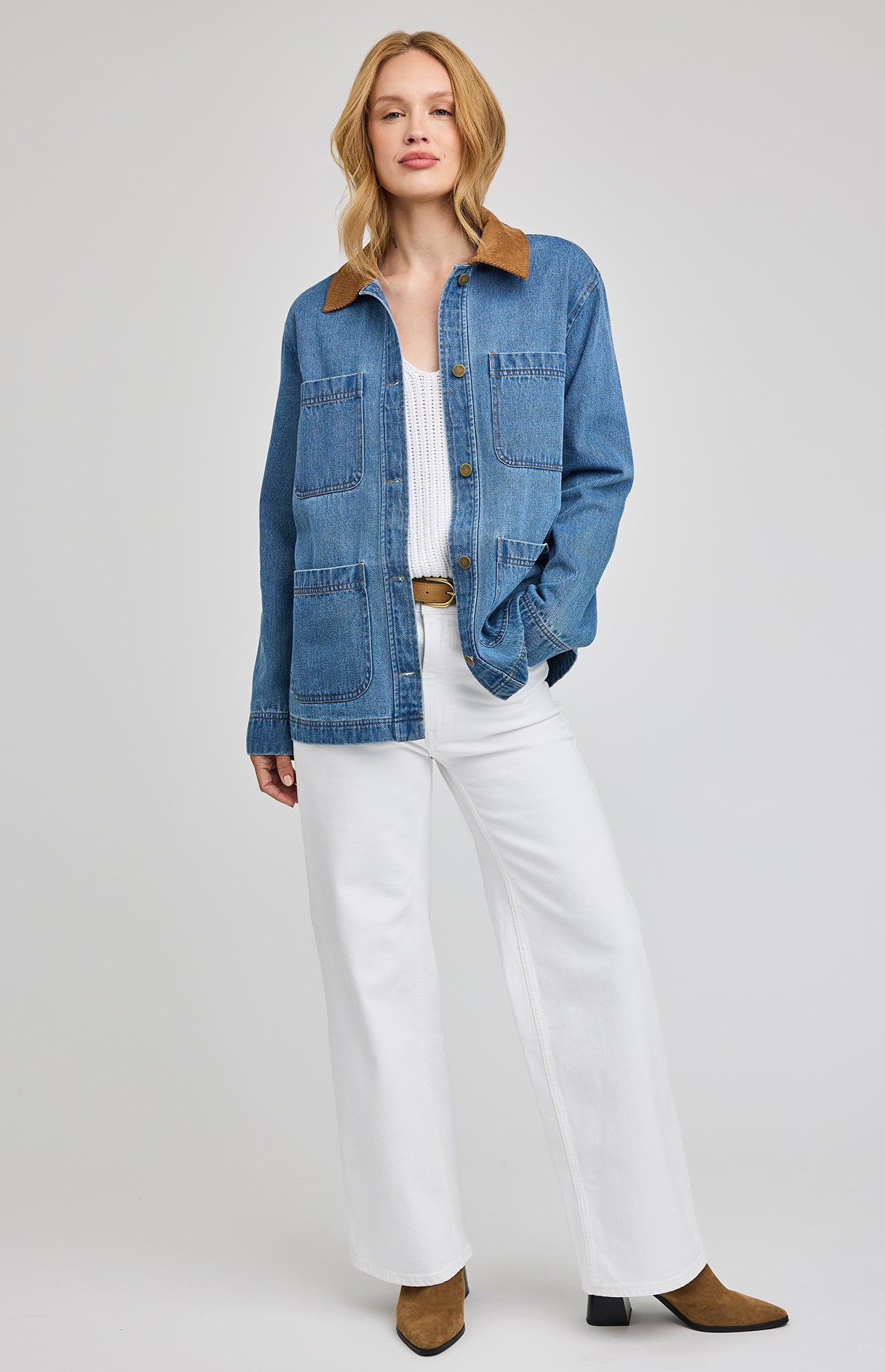 Flynn Jacket-Light Wash