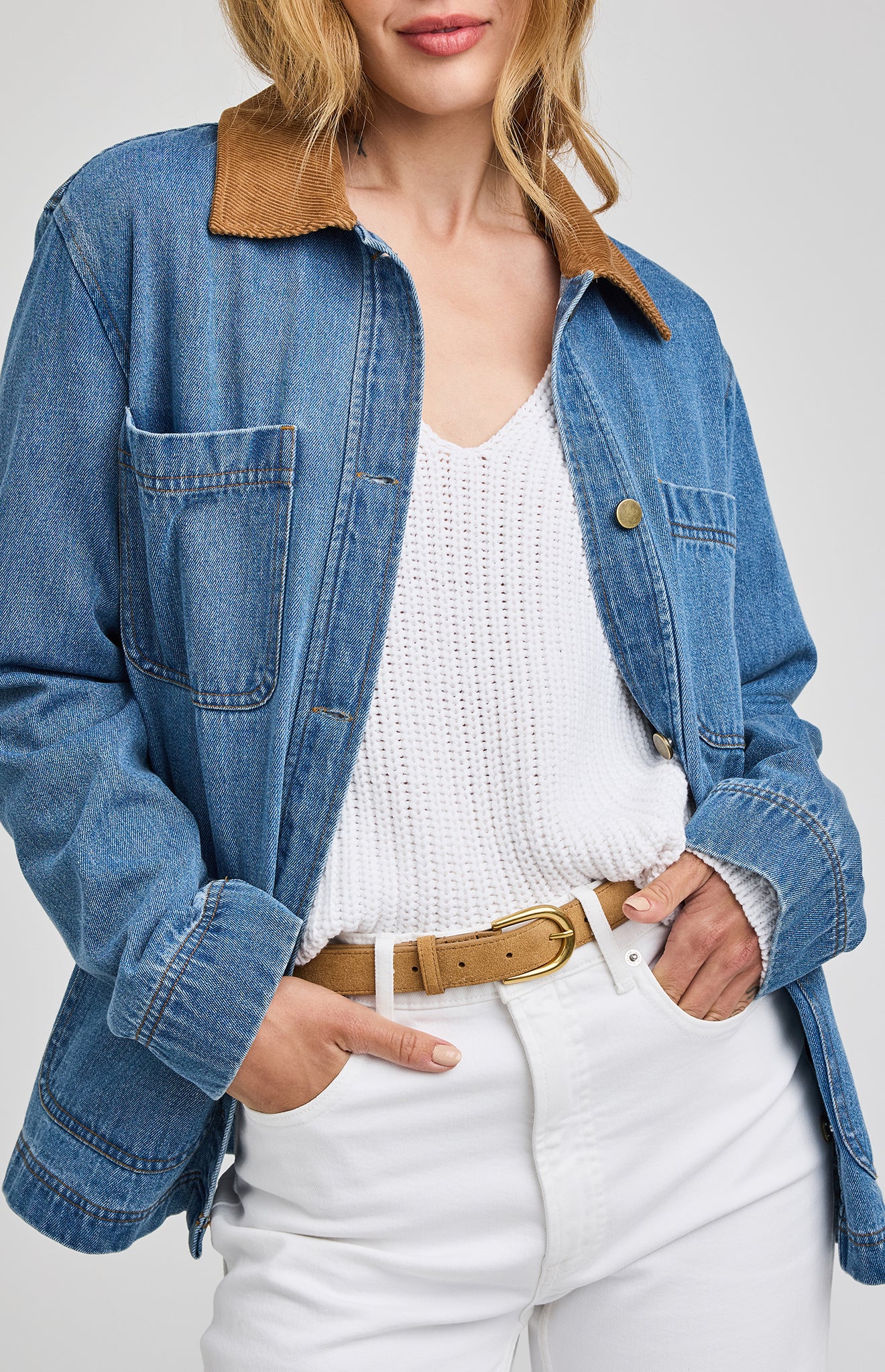 Flynn Jacket-Light Wash