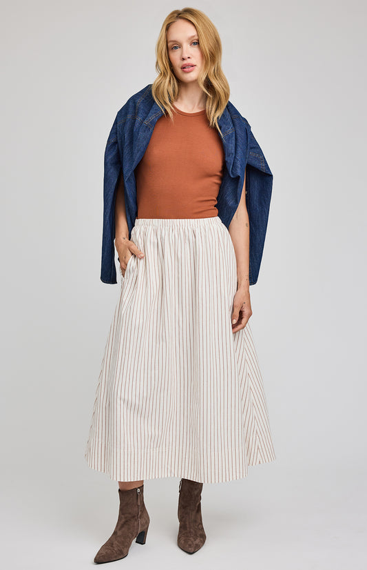 Wilhelmina Stripe Skirt