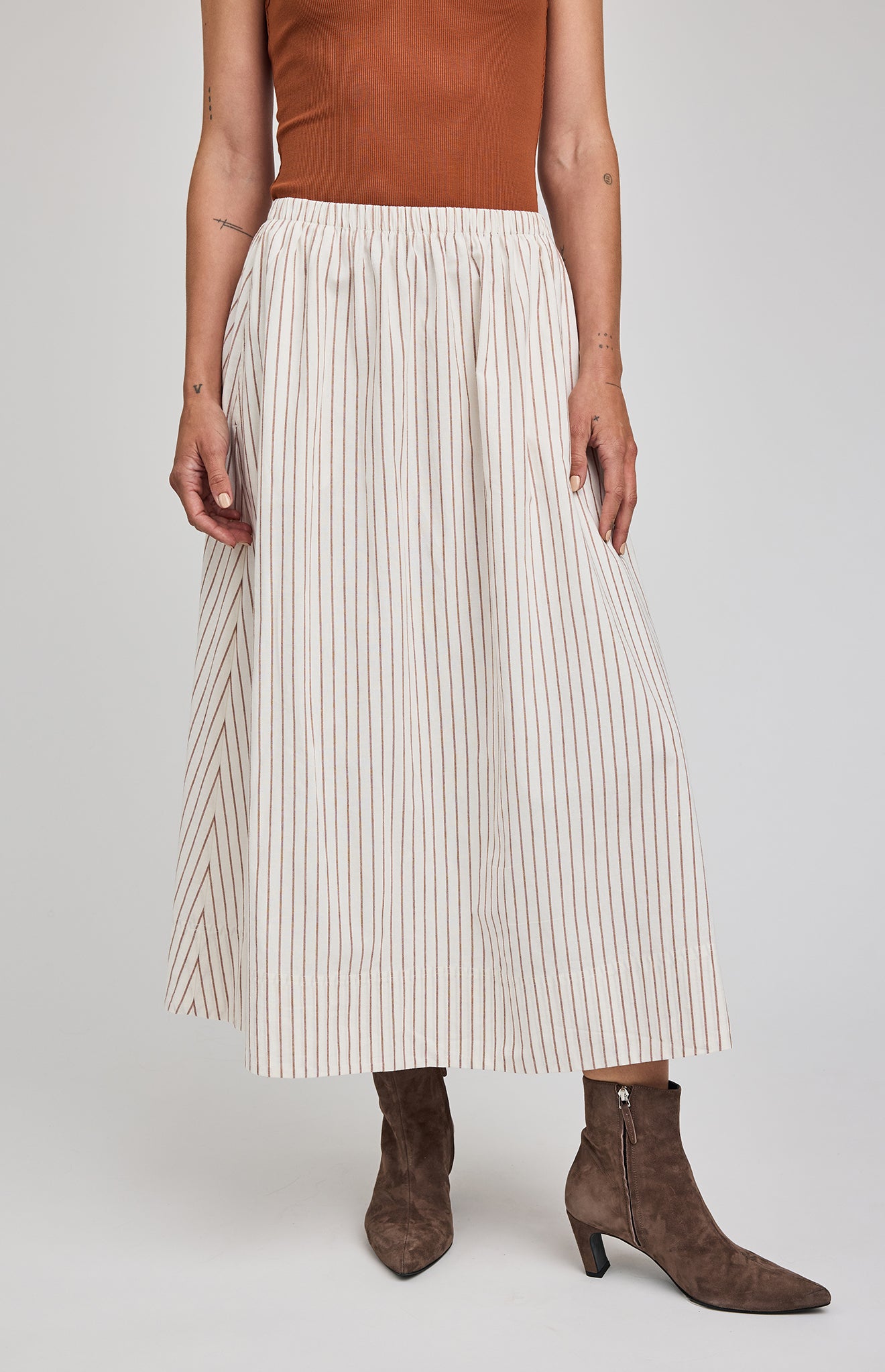 Wilhelmina Stripe Skirt
