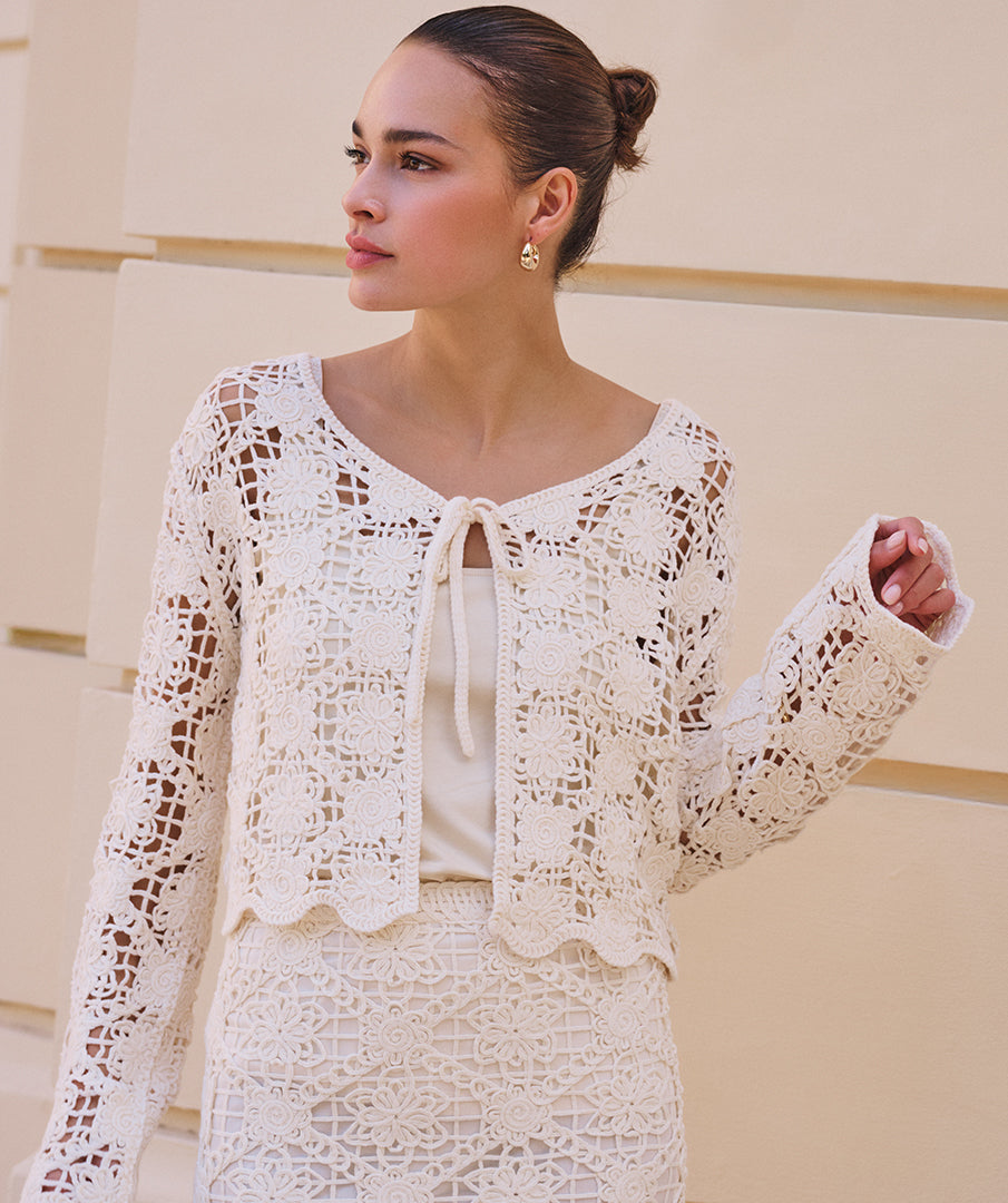 Cardigan Tape Yarn Tie