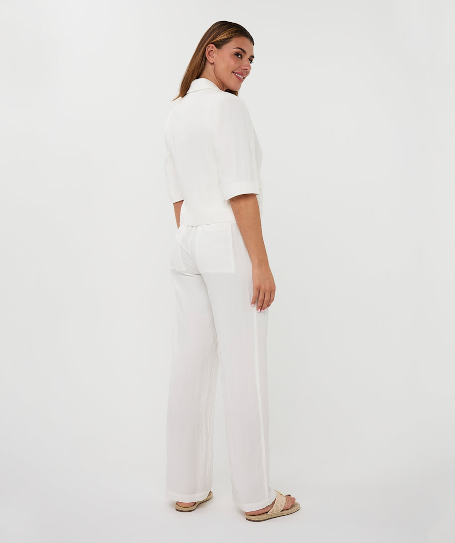 Blazer Cropped Crushed