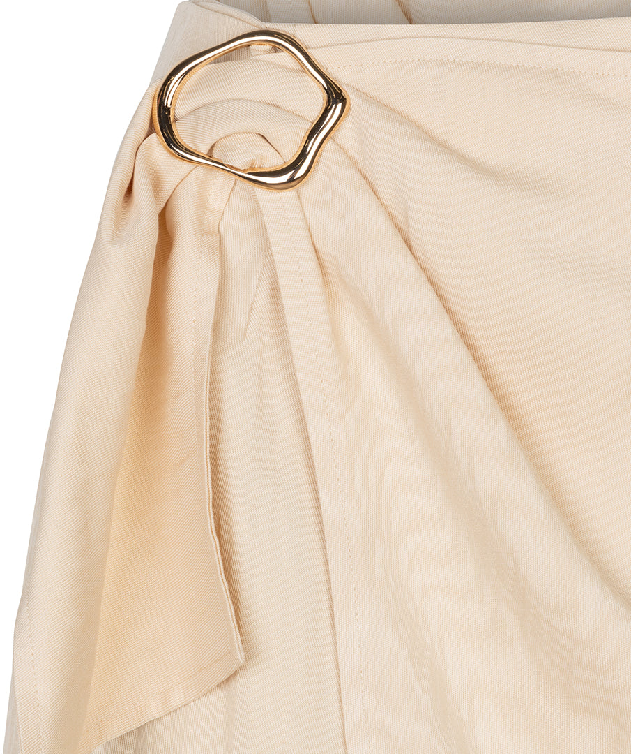 Skirt Wrap with Buckle Crushed