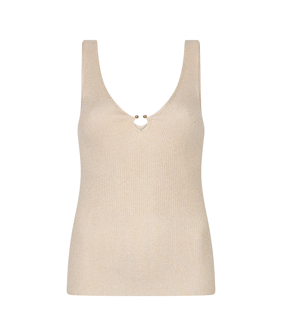 Ribbed Singlet Hook Lurex