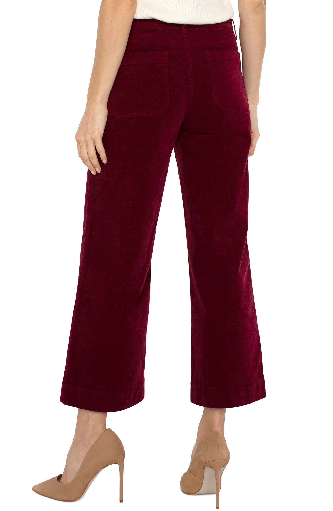Crop Wide Leg Patch Pocket