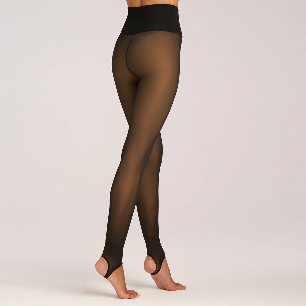 Faux Translucent Fleece Lined Tight