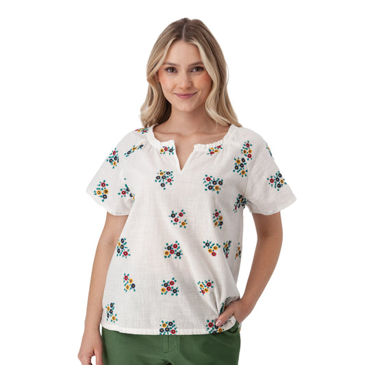 Mariposa Top - White