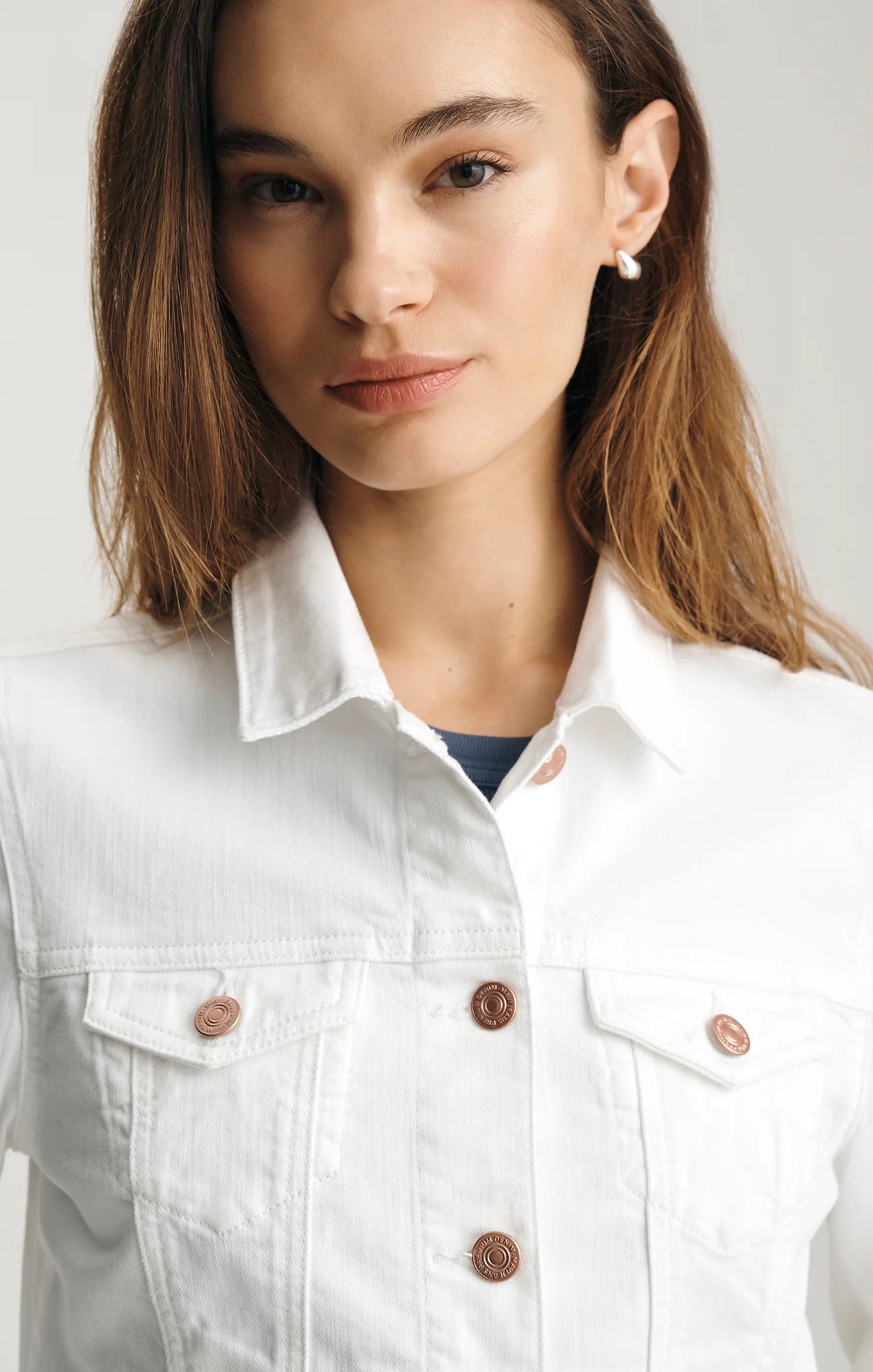 Samantha White Denim Jacket
