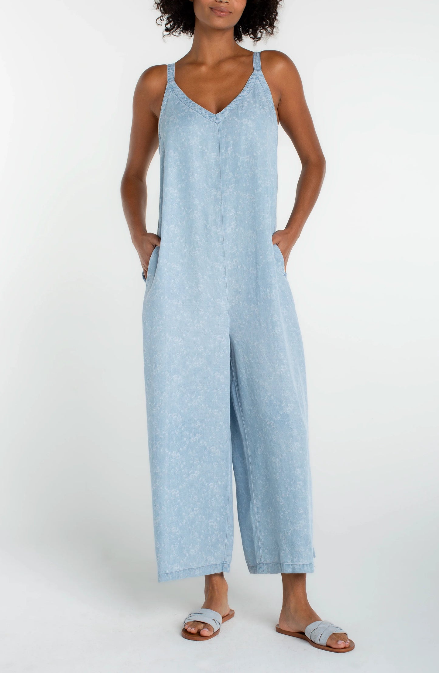 Wide Leg Crop Jumpsuit
