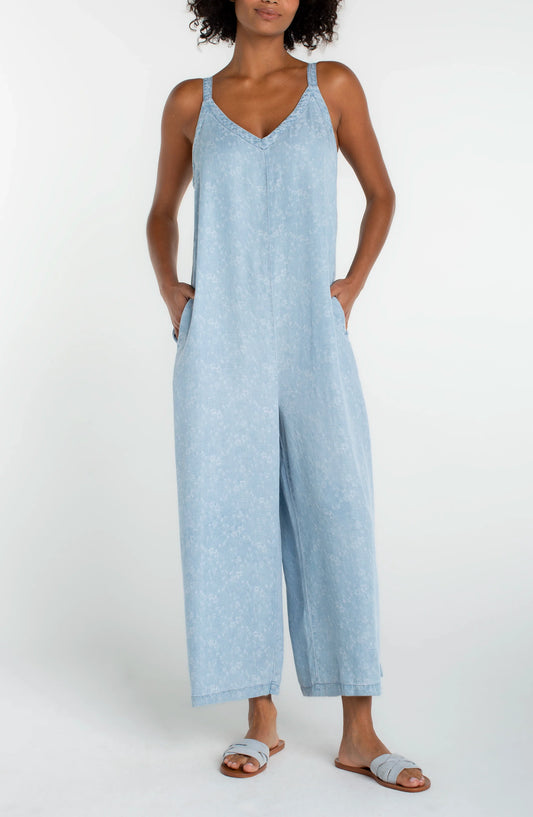 Wide Leg Crop Jumpsuit
