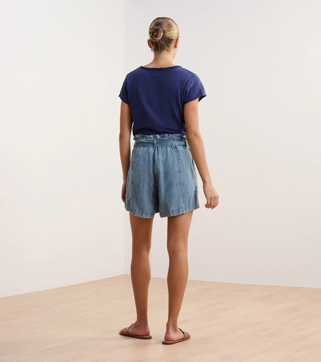 Sadi V-Neck Tee - Patriot Blue