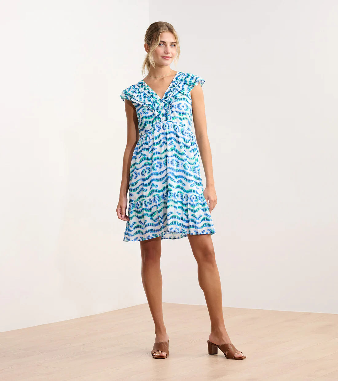 Zoe Ruffle Sleeve Dress 