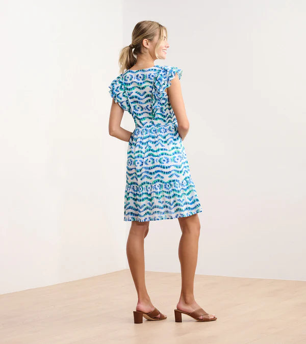 Zoe Ruffle Sleeve Dress 