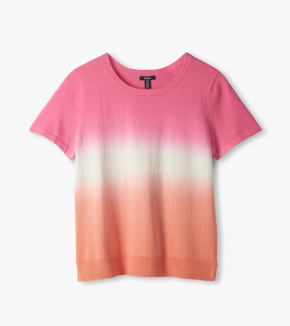 Simone Knit Tee - Beachy Dip Dye