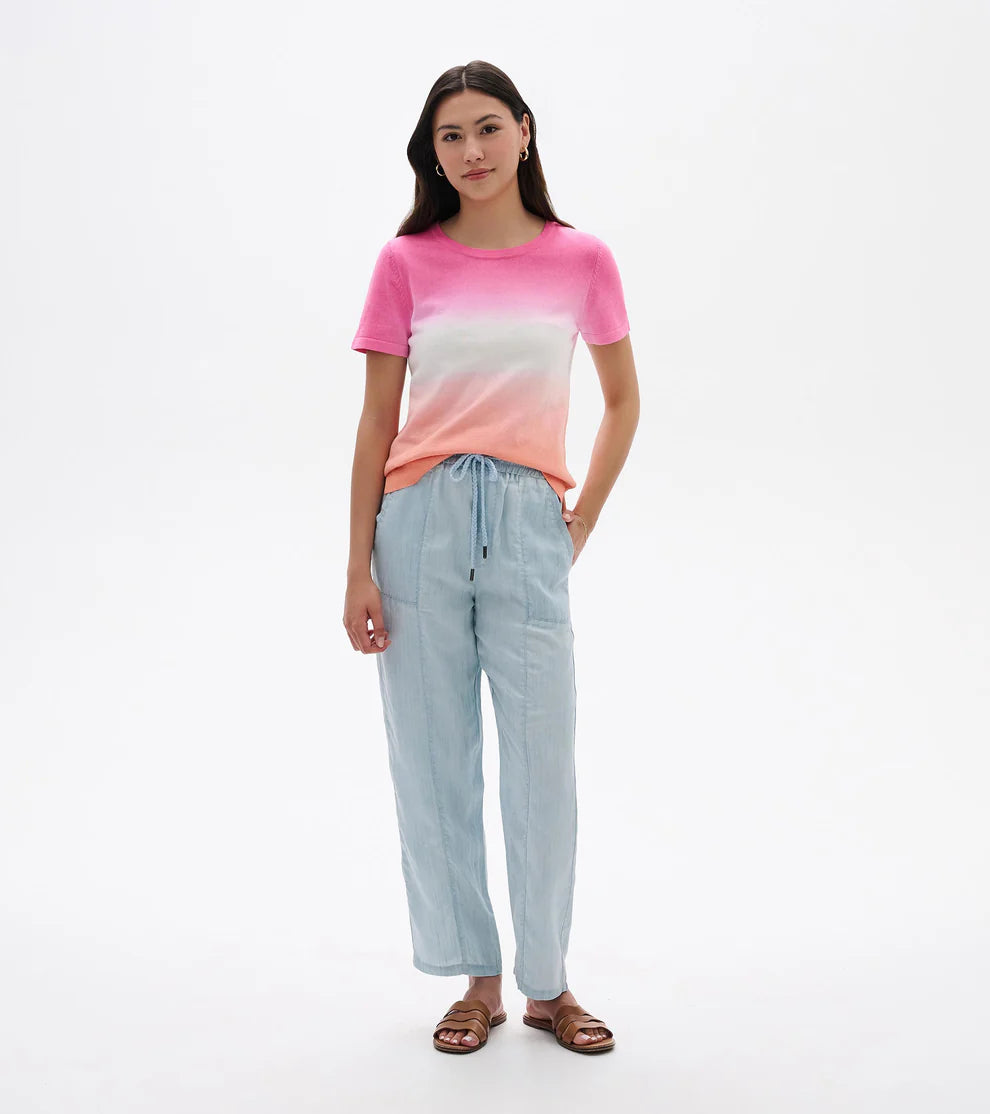 Simone Knit Tee - Beachy Dip Dye