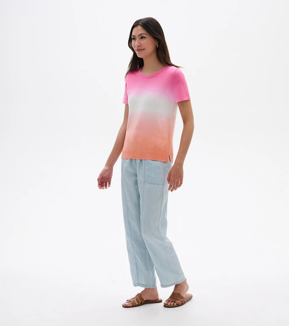 Simone Knit Tee - Beachy Dip Dye