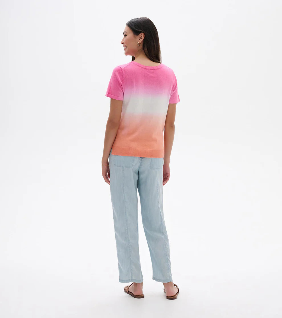 Simone Knit Tee - Beachy Dip Dye