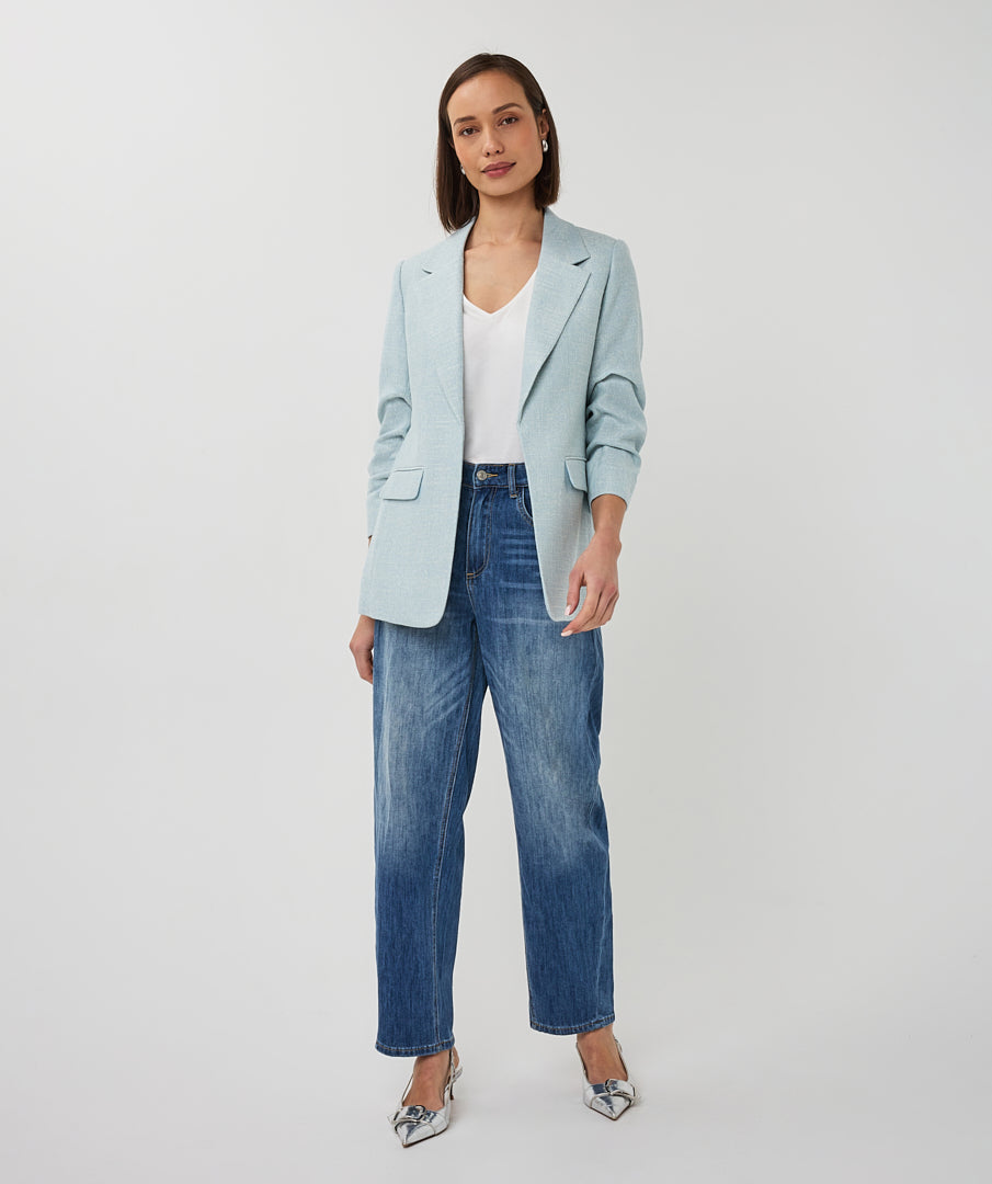 Blazer Linen Look