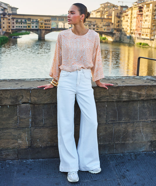 Wide Jean Trousers