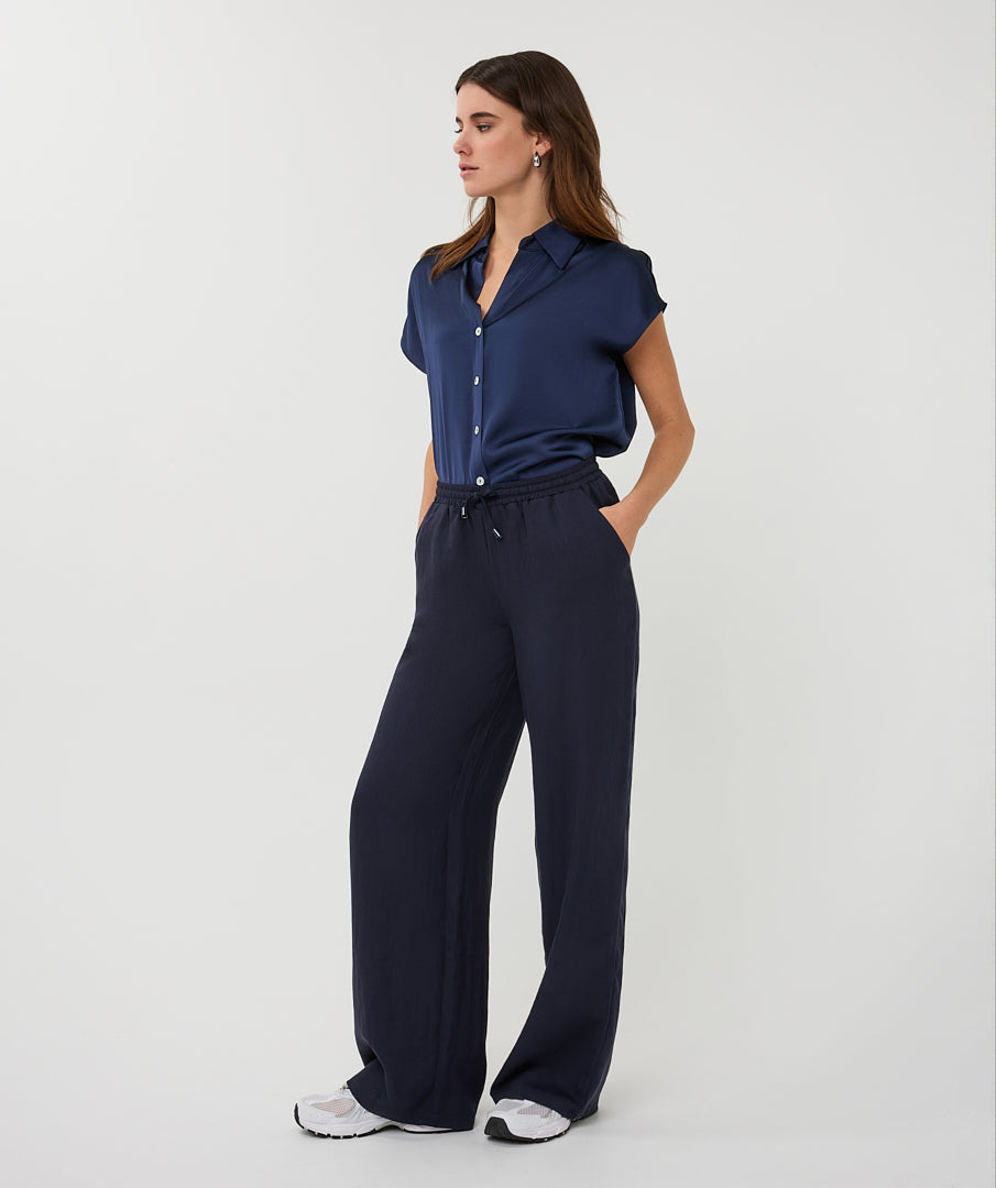 Trouser Tencel Elastic Waistband