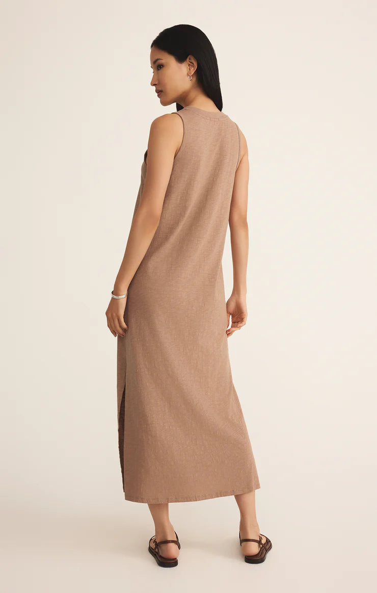 Palisades Midi Dress - Iced Coffee