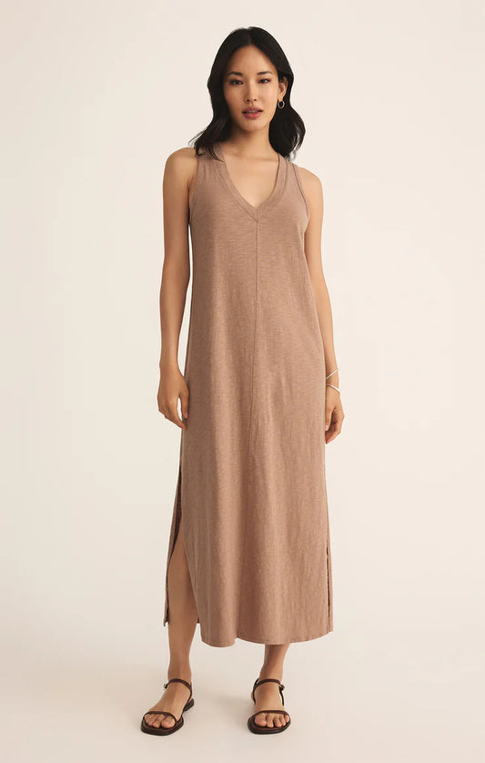 Palisades Midi Dress - Iced Coffee