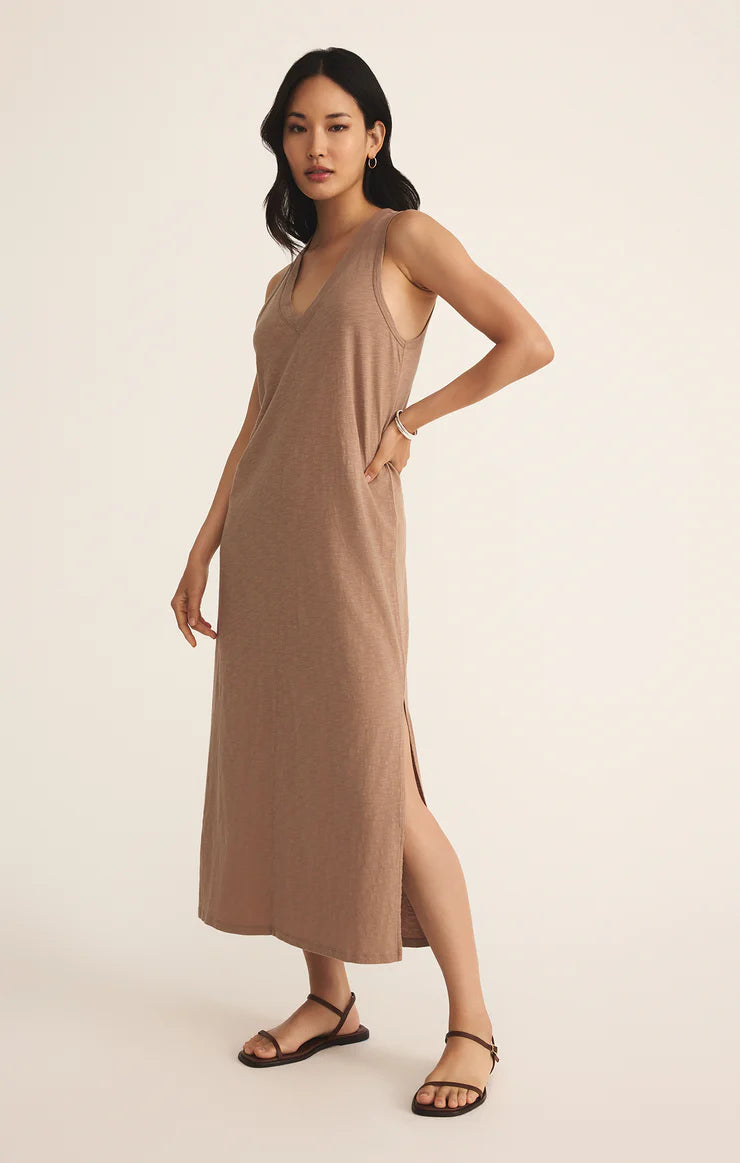 Palisades Midi Dress - Iced Coffee