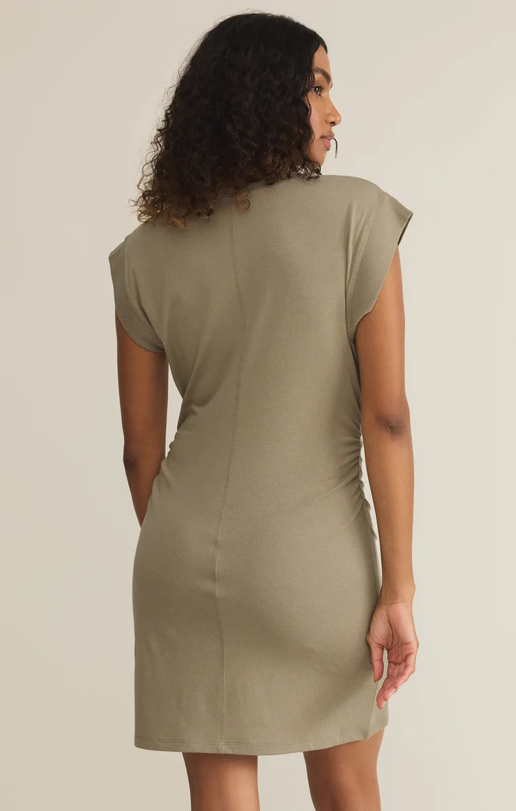Camino Mini Dress- Dusty Palm